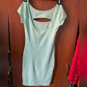 Guess Mint Green Cutout Dress